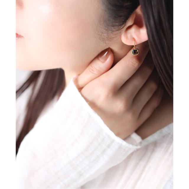 リラバイスピック＆渡り間（Lilas by Spick and Span）/《WEB押さえる》【SAMH by LILAS】スモーキークォーツピアス SVK18GP（両耳）