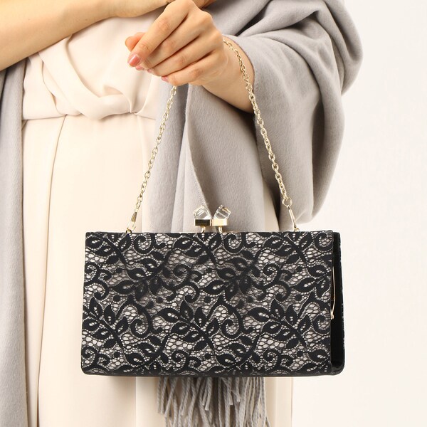 エー・アール アザレアローズ/レースクラッチバッグ（結婚式 謝恩会