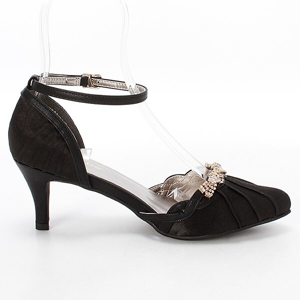 エー・アール アザレアローズ/ラインストーンパンプス（結婚式/ニ次会