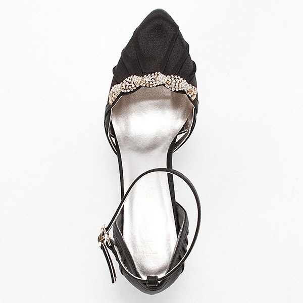 エー・アール アザレアローズ/ラインストーンパンプス（結婚式/ニ次会