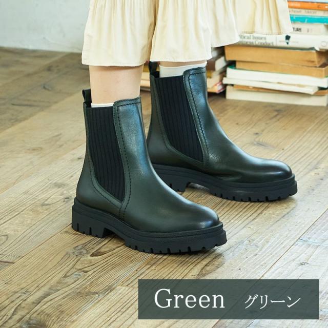 アルファ キュービック（ALPHA CUBIC）/【定番商品】【本革】トラックソール サイドゴアブーツ
