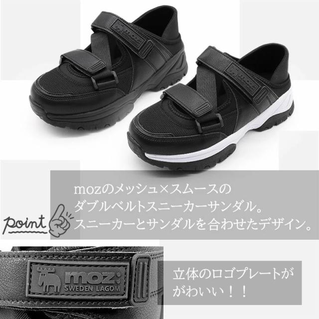 モズ（moz）/【25春夏新作】ダブルベルト スニーカーサンダルの通販は