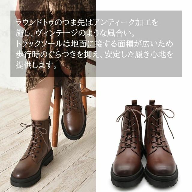 アルファ キュービック（ALPHA CUBIC）/【25秋冬新作】【本革】〔撥水〕トラックソール レースアップ ショートブーツ_2
