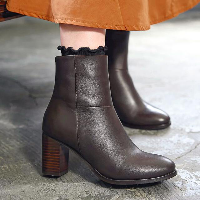 アルファ キュービック（ALPHA CUBIC）/【羊革】チャンキーヒール