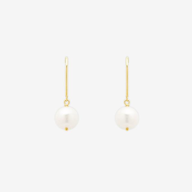 エステール（ESTELLE）/6月誕生石 K10 イエローゴールド あこや真珠 ピアス