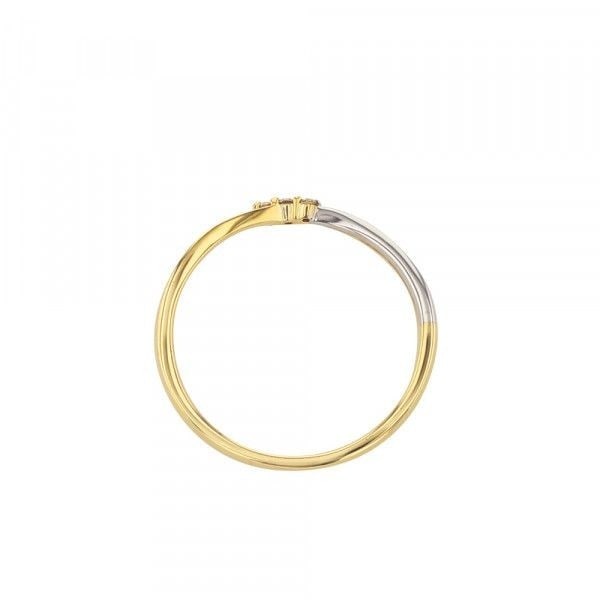 エステール（ESTELLE）/K10 イエローゴールド/ホワイトゴールド ダイヤモンド リング（指輪）の通販は