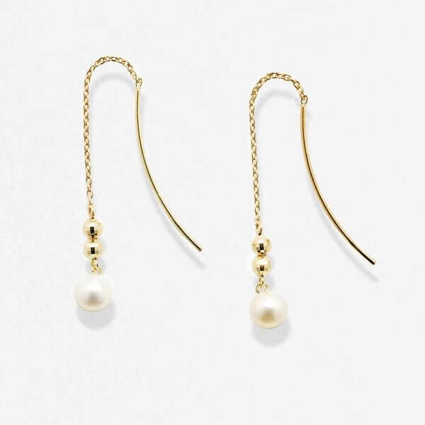 エステール（ESTELLE）/【WEB限定】6月誕生石 K10 イエローゴールド 淡水パール ピアスの通販は