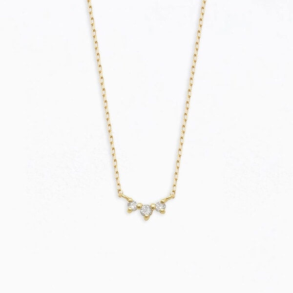 エステール（ESTELLE）/K10 イエローゴールド ダイヤモンド ネックレスの通販は