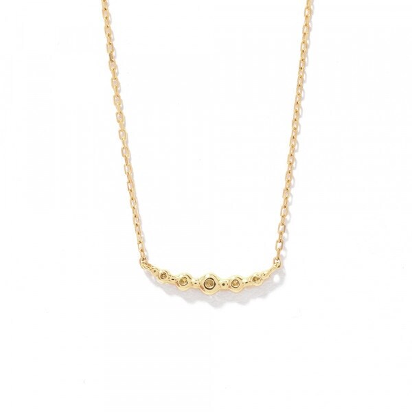 エステール（ESTELLE）/K18 イエローゴールド ダイヤモンド ネックレス（0．1ct）_1