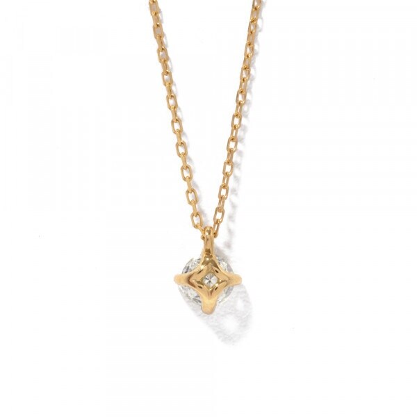エステール（ESTELLE）/K18 イエローゴールド ダイヤモンド ネックレス（0．1ct）_1