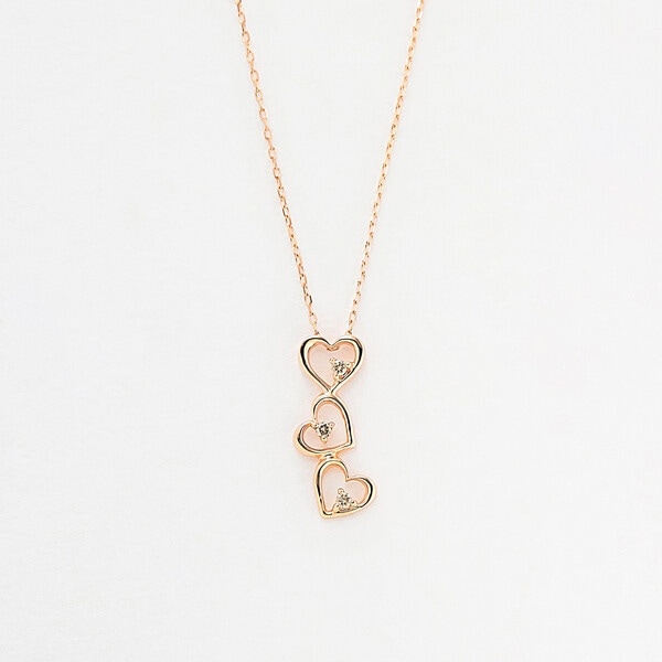 ネックレス エステール K10 イエローゴールド ホワイトトパーズ