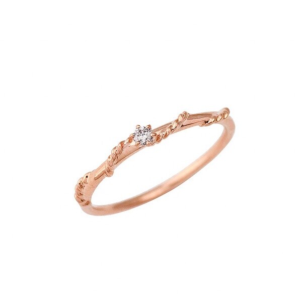 エステール　ブレスレット　ピンクゴールド　10k ダイヤ　Ｍ　ESTELLE K18 ピンクゴールド ブレスレット （7396269588637