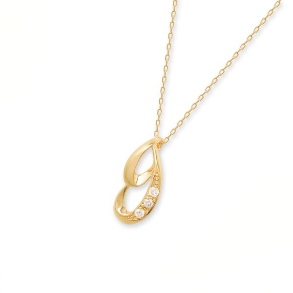 エステール（ESTELLE）/K10 イエローゴールド ダイヤモンド ネックレス_2