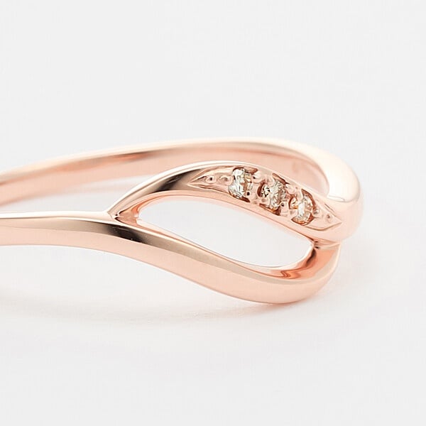 エステール（ESTELLE）/K10 ピンクゴールド ダイヤモンド リング（指輪）の通販は