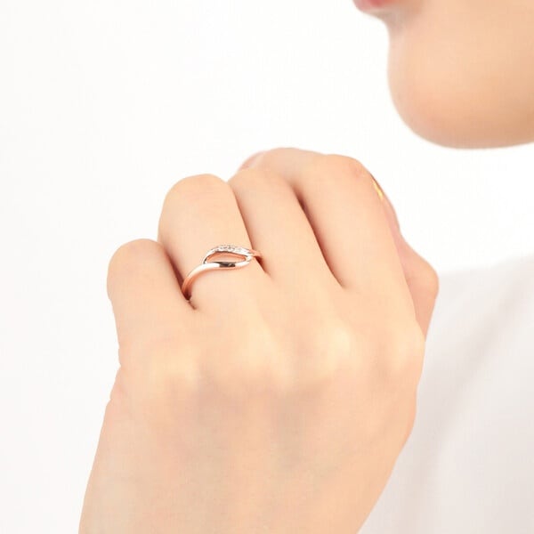 エステール（ESTELLE）/K10 ピンクゴールド ダイヤモンド リング（指輪）の通販は