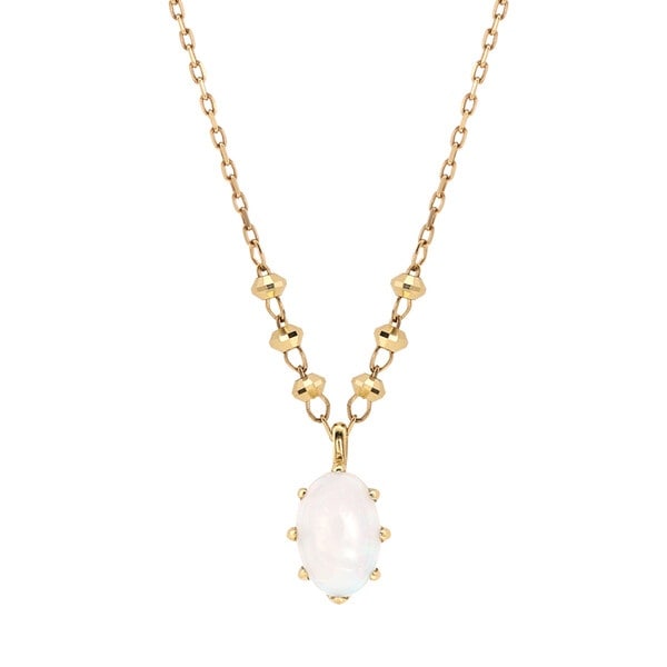 エステール（ESTELLE）/10月誕生石 K10 イエローゴールド オパール ネックレス