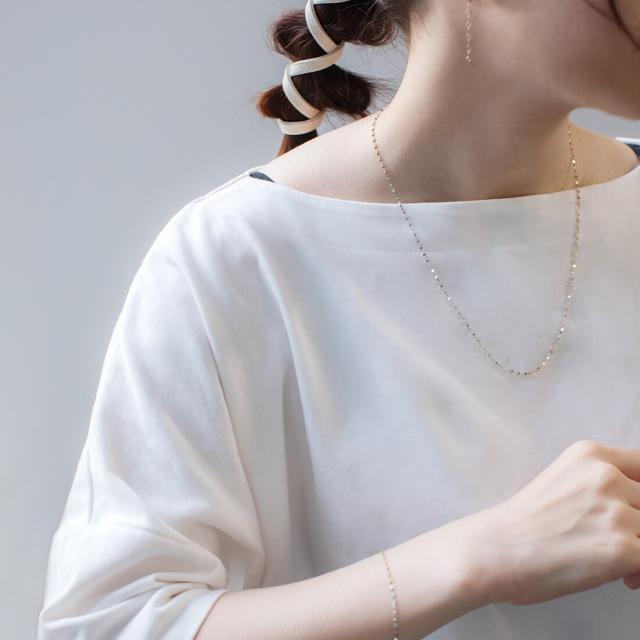 ESTELLE ホワイトパール 二重ネックレス エステール（ESTELLE）/【WEB