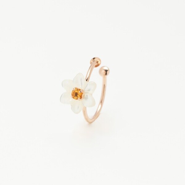 エステール（ESTELLE）/【WEB限定】1月誕生花 K10 ピンクゴールド スイセン イヤーカフの通販は 11,880円