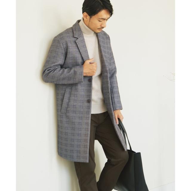 イッカ（ikka）/メルトンストレッチチェスターコート