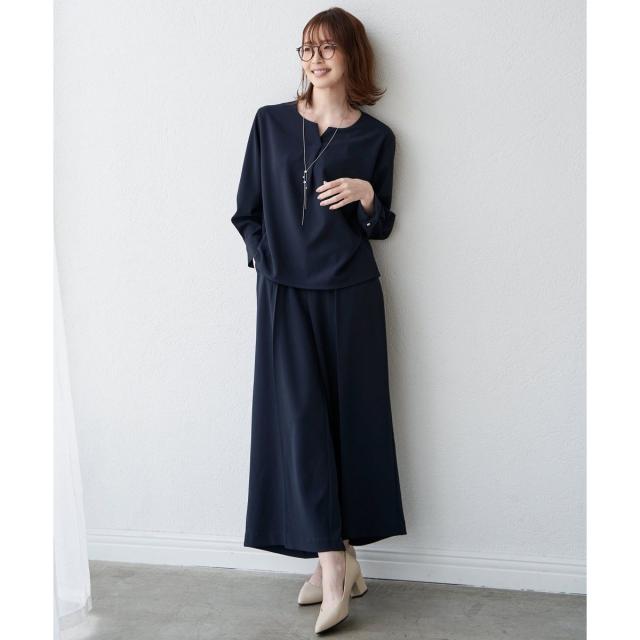 イッカ（ikka）/【フォーマル対応／2点セット】GOKU楽 長袖フレアセット