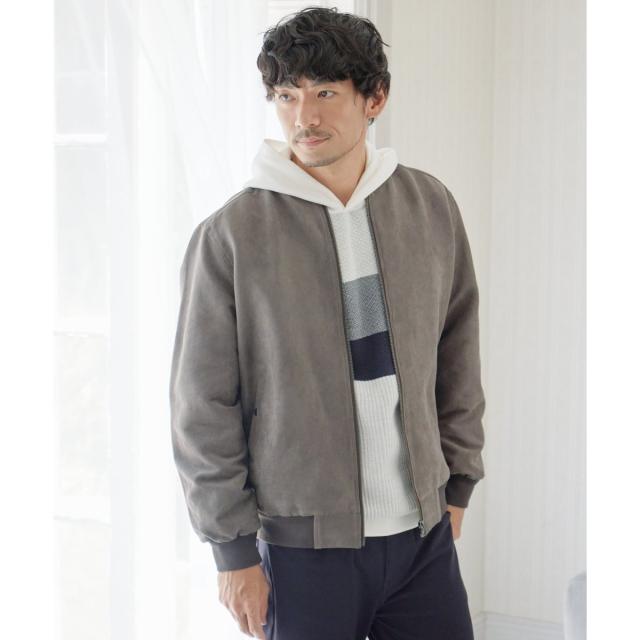 イッカ（ikka）/フェイクスウェードブルゾン