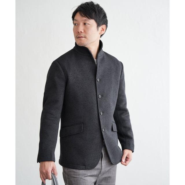 イッカ（ikka）/ウールライクニットスタンドジャケット_3