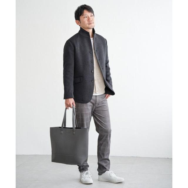 イッカ（ikka）/ウールライクニットスタンドジャケット_4