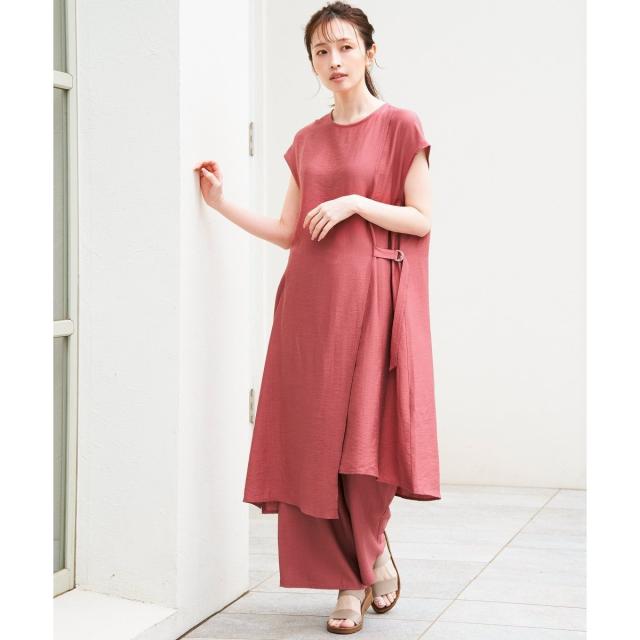 イッカ（ikka）/【接触冷感／2点セット】冷感スラブワンピースセットアップ