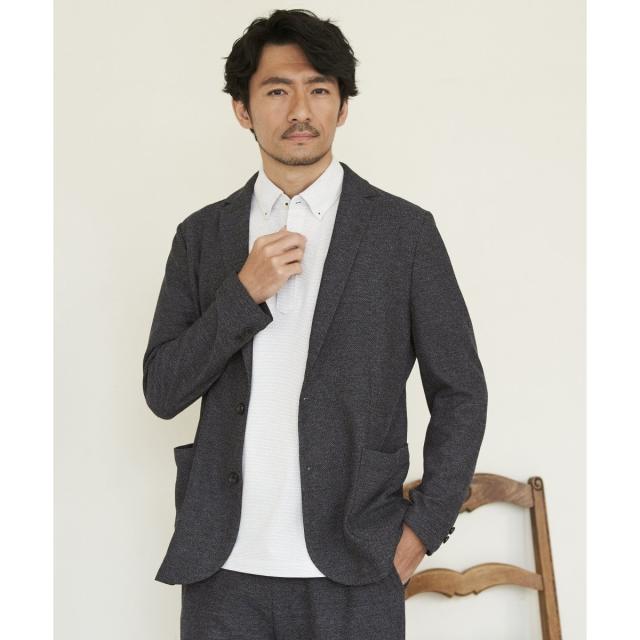 イッカ（ikka）/【セットアップ対応／イージーケア】GOKU楽ワーク メランジライトジャケット