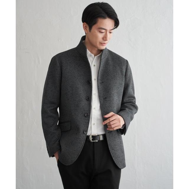 イッカ（ikka）/ウールライクニットスタンドジャケット