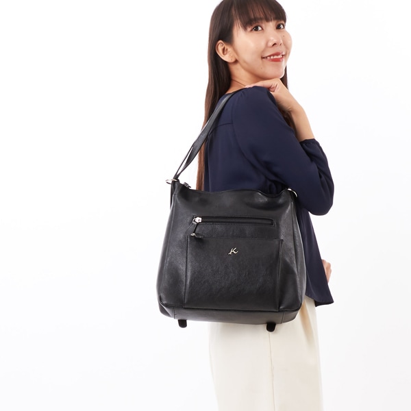 キタムラK2（Kitamura K2）/2WAY牛革セミショルダーバッグ