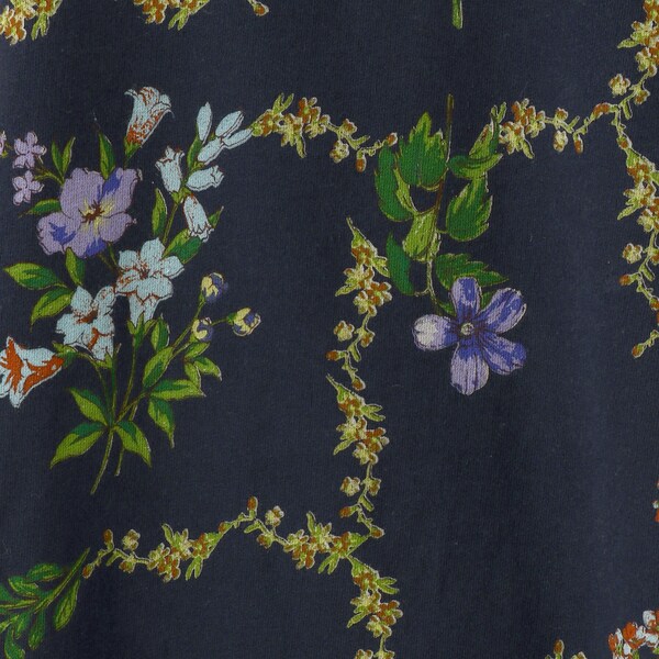 スーパーハッカフィーユ/【15〜19号】アイビーフラワーズプリント　ミニ裏毛ワンピース スーパーハッカフィーユ/【15〜19号】アイビーフラワーズプリント ミニ