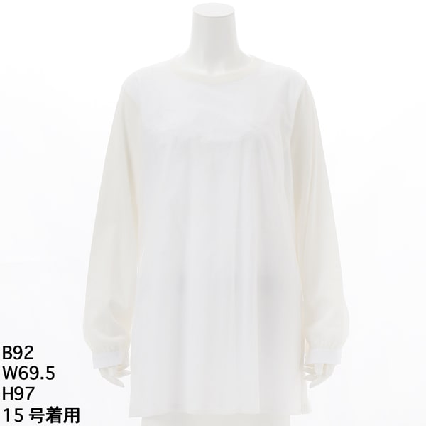 スーパーハッカフィーユ（super hakka feuille）/[15号〜19号]チュール+30/40ソフト天竺×60ローンフラワーギフト刺繍チュニックカット…