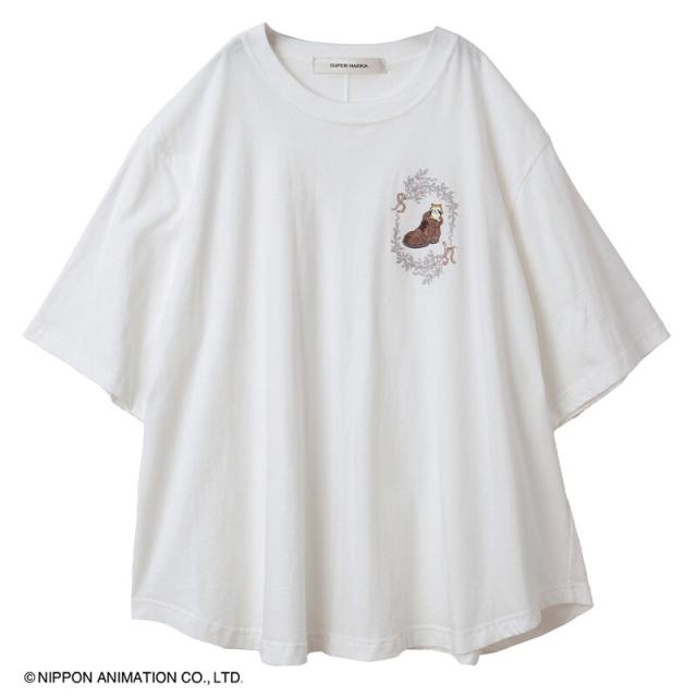 スーパーハッカフィーユ（super hakka feuille）/[15〜19号]SUPER HAKKA×世界名作劇場 あらいぐまラスカルとブーツ刺繍フレアTシャツ_17