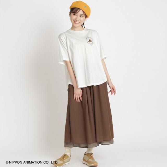 スーパーハッカフィーユ（super hakka feuille）/[15〜19号]SUPER HAKKA×世界名作劇場 あらいぐまラスカルとブーツ刺繍フレアTシャツ_7
