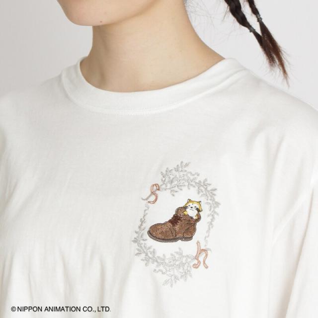 スーパーハッカフィーユ（super hakka feuille）/[15〜19号]SUPER HAKKA×世界名作劇場 あらいぐまラスカルとブーツ刺繍フレアTシャツ_9