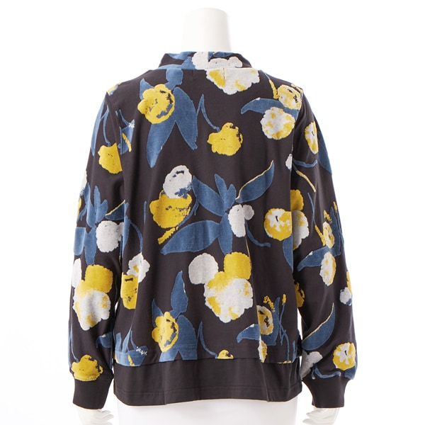 スーパーハッカフィーユ（super hakka feuille）/[15〜19号]フラッフィーフラワーベロアジャカードモックネックプルオーバー スーパーハッカフィーユ（super hakka feuille）/[15〜19号