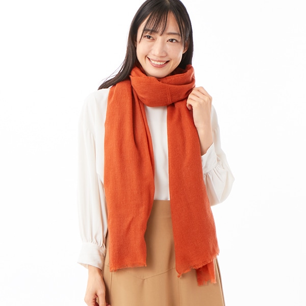カシュネ（cache nez）/カシュネ cache nez / カシミヤエアリー無地ストール