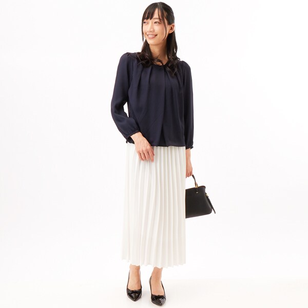 内鰓 スチュアート（JILL STUART）/リボンモチーフポインテッドトゥパンプス