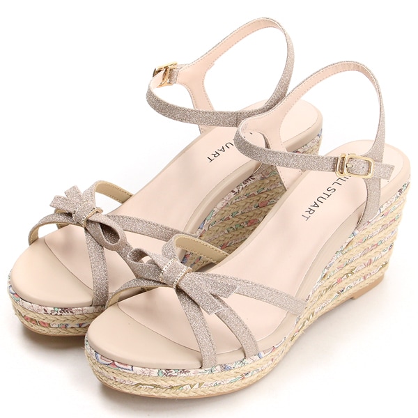 ジル スチュアート（JILL STUART）/リボンモチーフジュートサンダル