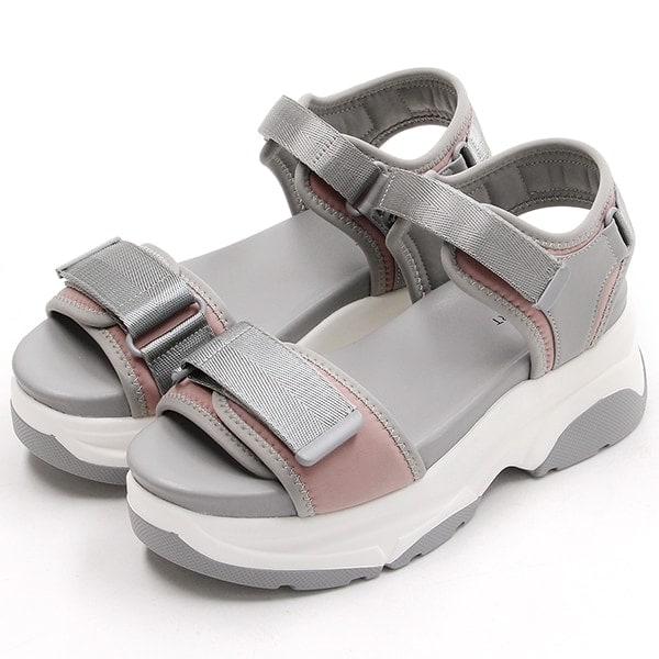 ジル スチュアート（JILL STUART）/ベルクロストラップ厚底サンダル