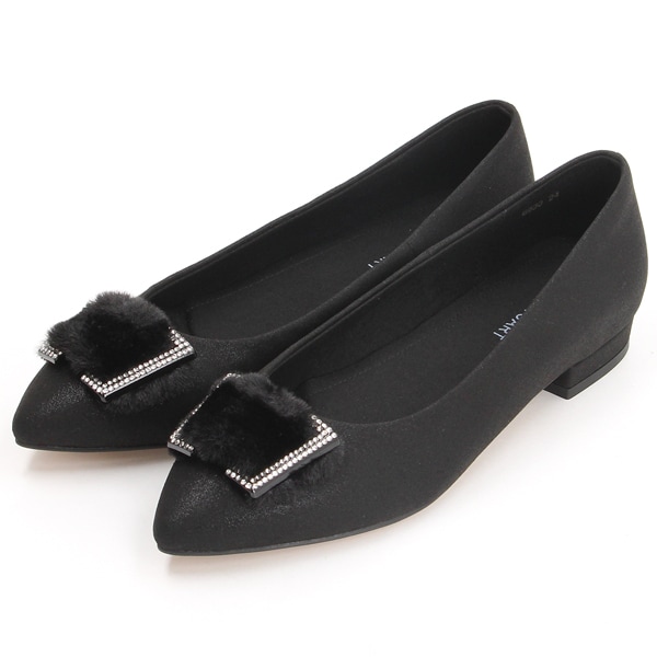 ジル スチュアート（JILL STUART）/ボアモチーフカッターパンプス