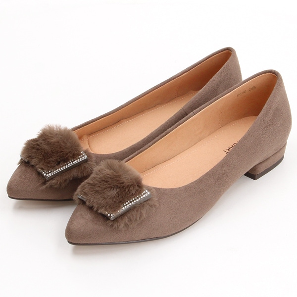 ジル スチュアート（JILL STUART）/ボアモチーフカッターパンプス