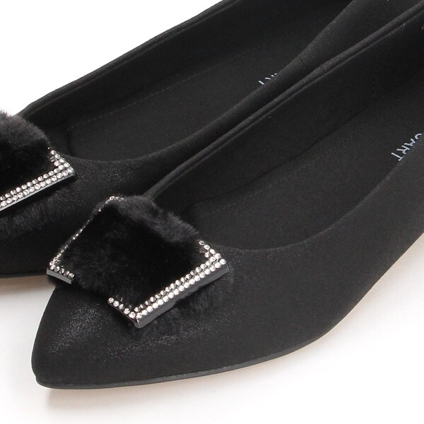 ジル スチュアート（JILL STUART）/ボアモチーフカッターパンプス