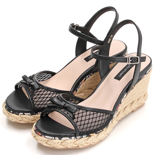 【NEW】ジル スチュアート（JILL STUART）/ジュートウェッジヒールチュールサンダル