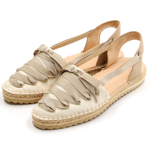 内鰓 スチュアート（JILL STUART）/グログランリボンバックストラップエスパドリーユ