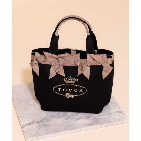 トッカ（TOCCA）/【WEB・表参道店限定】OCTUPLE RIBBON LOGOTOTE