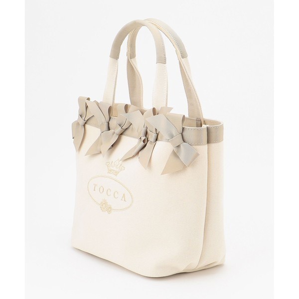 トッカ（TOCCA）/【WEB・表参道店限定】OCTUPLE RIBBON LOGOTOTE トートバッグ