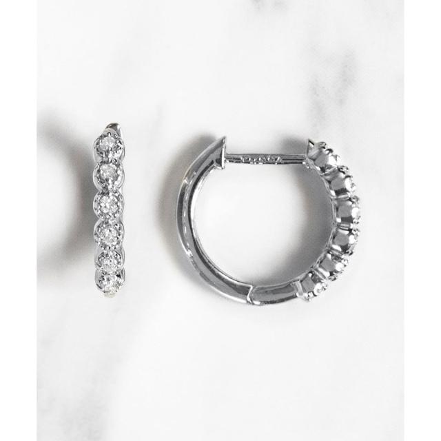 トッカ（TOCCA）/【WEB限定】FRILL DIAMOND PIERCED EARRINGS K10 ダイヤモンド ピ 74,800円