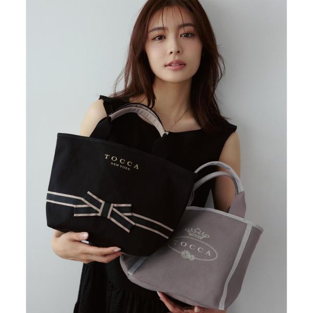トッカ（TOCCA）/BOW BRIDGE CANVAS TOTE トートバッグ【古畑星夏さん着用】 6,864円